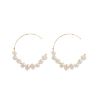Jena - Boucles d'Oreilles Or et Perles d'Eau Douce