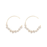 Jena - Boucles d'Oreilles Or et Perles d'Eau Douce