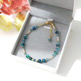 Yozora - Bracelet Œil de Tigre Bleu