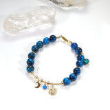 Fukuro - Bracelet Œil de Tigre Bleu