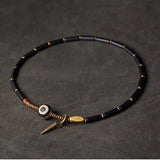 Kailash - Bracelet Cuivre et Agate Noire