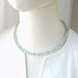 Yunhai - Collier Or et Aigue-Marine