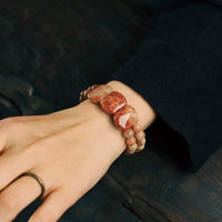 Mizu-Hana - Bracelet Corail et Bois de Santal