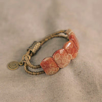 Moonga - Bracelet Cuivre et Corail