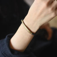 Fajar - Bracelet Cuivre et Bois d'Ebène