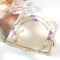 Lanxin - Necklace Gold and Natural Stones