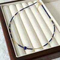 Seel - Collier Or et Lapis Lazuli
