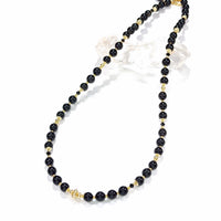 Shunya - שרשרת זהב ואובסידיאן