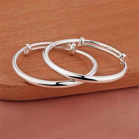 Toshiko - 2 x Bracelets de Cheville Argent