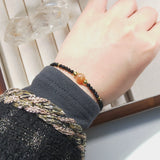 Solaris - Bracelet Pierre de Soleil et Spinelle