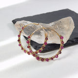 Gik - Boucles d'Oreilles Or et Grenat