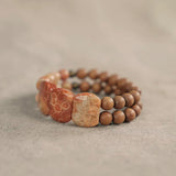 Mizu-Hana - Bracelet Corail et Bois de Santal