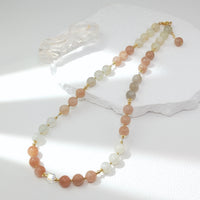 Santulan - Collier Or, Pierre de Lune et Pierre de Soleil