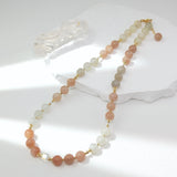 Santulan - Collier Or, Pierre de Lune et Pierre de Soleil