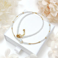 Bailu - 금과 월장석 목걸이