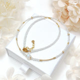 Bailu - Collier Or et Pierre de Lune