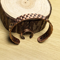 Tomoko - Bracelet Jonc Homme Cuivre Magnétique