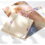 Lanxin - Necklace Gold and Natural Stones