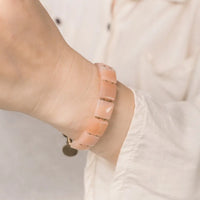 Eien - Bracelet Cuivre et Quartz Rose