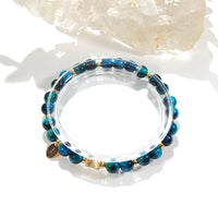 Zenith - Bracelet Or et Œil de Tigre Bleu