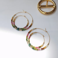 Dosik - Boucles d'Oreilles Or et Tourmaline