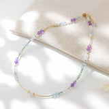 Lanxin - Necklace Gold and Natural Stones