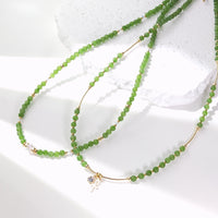 Panna - שרשרת זהב וג'ייד