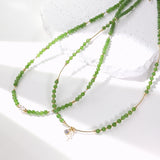 Panna - Collier Or et Jade
