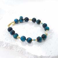 Kanpai - Bracelet Œil de Tigre Bleu