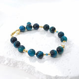 Kanpai - Bracelet Œil de Tigre Bleu