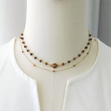 Toranome - Collier Or et Œil de Tigre