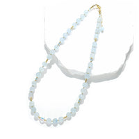 Yunhai - Collier Or et Aigue-Marine