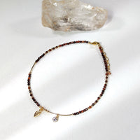 Heihu - Chaîne de Cheville Obsdienne, Œil de Tigre