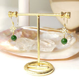 Patik - Boucles d'Oreilles Or et Jade