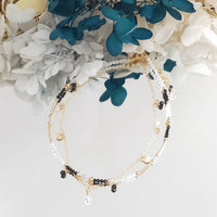 Selena - Chaîne de Cheville Spinelle et Pierre de Lune