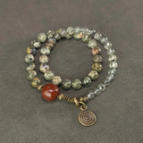 Dewi - Bracelet Cuivre et Pierres Naturelles