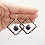Kapernis - Boucles d'Oreilles Or et Spinelle