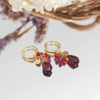 Sagwa - Boucles d'Oreilles Or, Pierres Fines et Pierres Précieuses