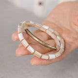 Heishi - Bracelet Cuivre et Nacre