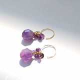 Jasu - Boucles d'Oreilles Or et Améthyste