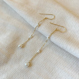 Bella - Boucles d'Oreilles Or et Perles d'Eau Douce