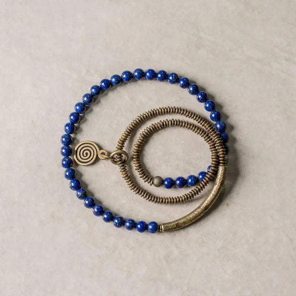 Nokon - Bracelet Cuivre et Lapis Lazuli