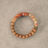 Mizu-Hana - Bracelet Corail et Bois de Santal