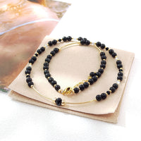 Karasu - שרשרת זהב ואובסידיאן