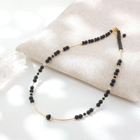 Karasu - שרשרת זהב ואובסידיאן