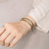 Ishani - Bracelet Cuivre et Quartz Rose