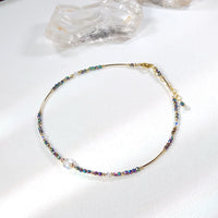 Hagane - Chaîne de Cheville Or et Hématite