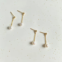 Madar - Boucles d'Oreilles Or et Perles d'Eau Douce