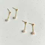 Madar - Boucles d'Oreilles Or et Perles d'Eau Douce
