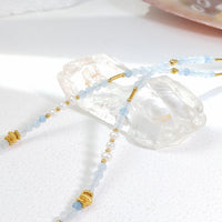 Haiyun - Necklace Gold and Aquamarine